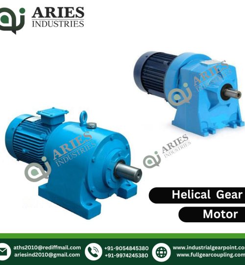 Helical gear motor